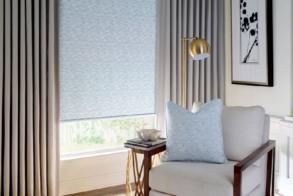 Custom Draperies, Hunter Douglas Design Studio™ Side Panels and Drapery, near Fort Gratiot, Michigan (MI)